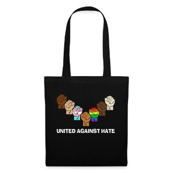 LGBT Juneteenth United Against Hate - Sac en tissu - noir - Devant