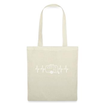Camper Heartbeat - Vacances en camping - Caravane - Sac en tissu - nature - Devant