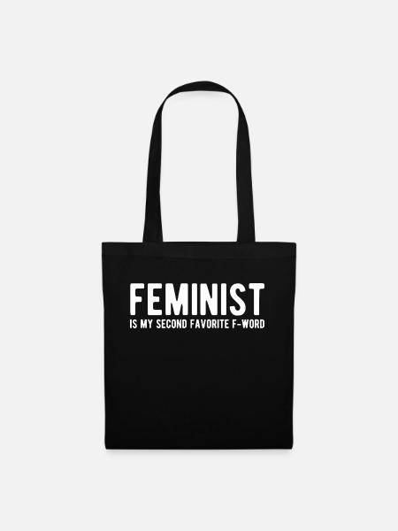 Feminist F-Word - Stoffbeutel - Schwarz