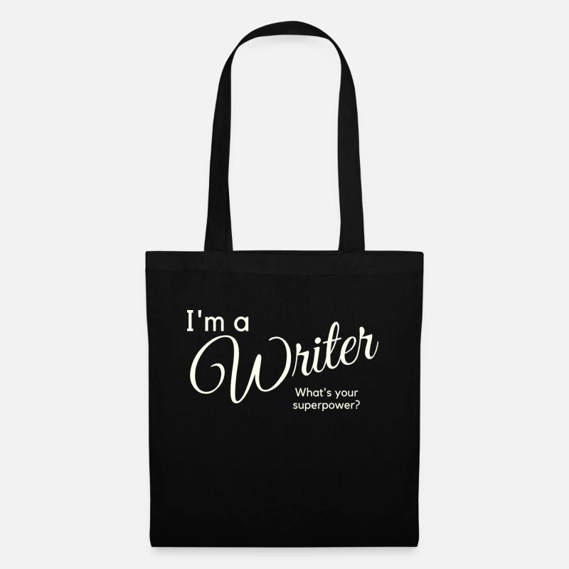 I m a writer - Stoffbeutel - Schwarz
