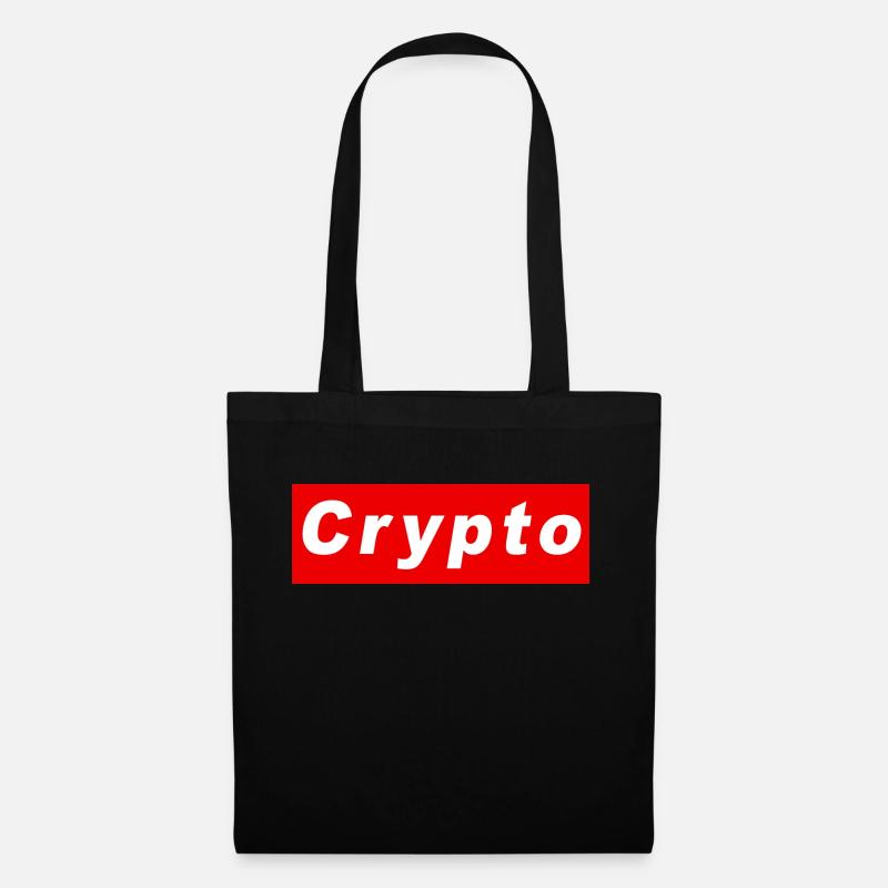 Crypto logo - Tote Bag - black