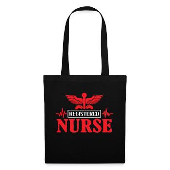 Registered Nurse - Stoffbeutel - Schwarz - Vorne