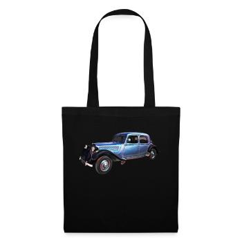Ancienne voiture - Sac en tissu - noir - Devant