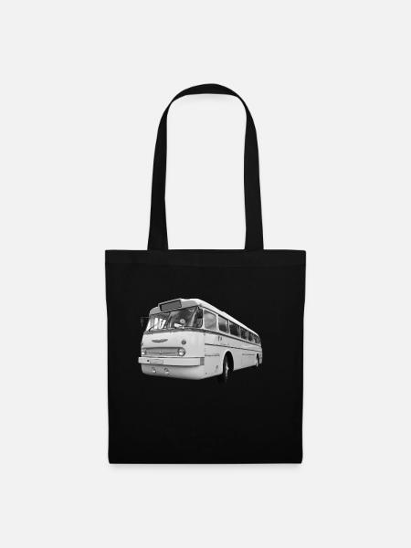 Ikarus 66 Bus Ungarn Oldtimer DDR Ostalgie - Stoffbeutel - Schwarz