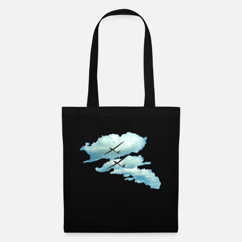 Cloud Road glider glider glider glider - Tote Bag - black