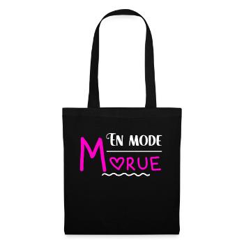 En mode morue cadeau humour femme provoque - Sac en tissu - noir - Devant