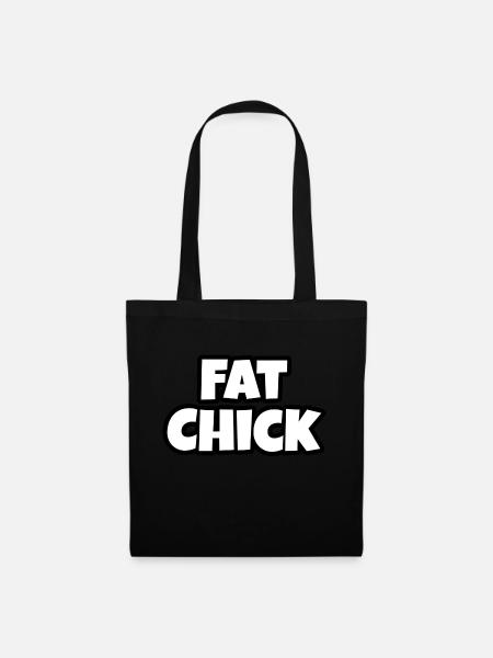 Fat Chick - Tote Bag - black