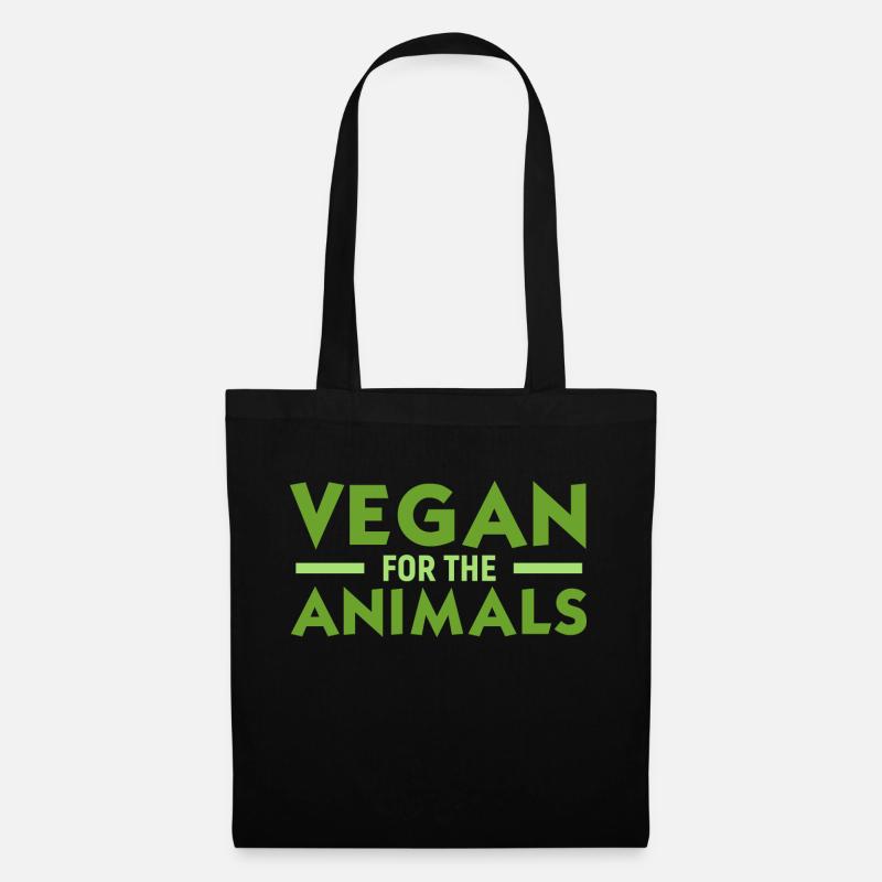 Vegan for Animals - Tote Bag - black