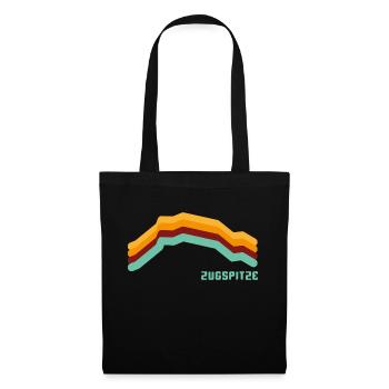 Zugspitze 2962 Garmisch Partenkirchen Bayern Retro - Tote Bag - black - Front