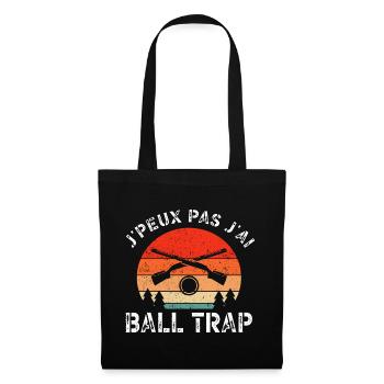 Vintage J'peux Pas J'ai Balltrap - Sac en tissu - noir - Devant