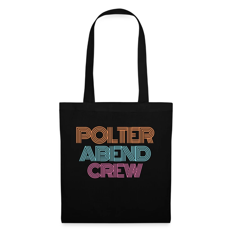 Polter Abend Crew - Typographie für Polterabend - Stoffbeutel