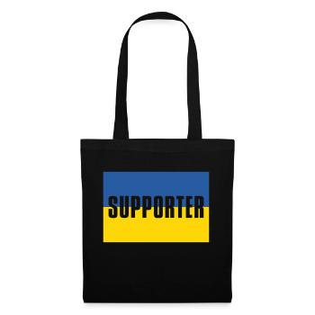 Ukraine Supporter - Stoffbeutel - Schwarz - Vorne