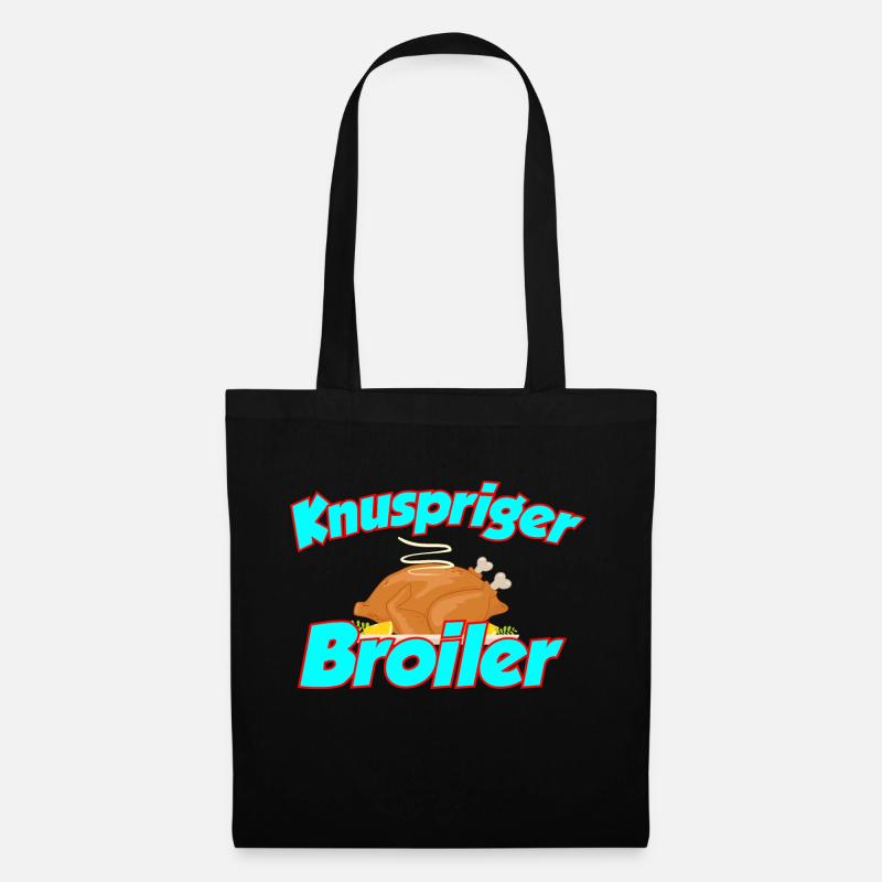 Knuspriger Broiler - Stoffbeutel - Schwarz