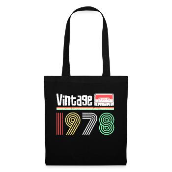 vintage year 1978 - Tote Bag - black - Front