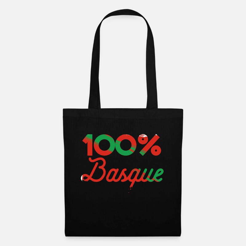 100% Basque - Sac en tissu - noir