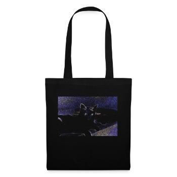 cat cat pet cat - Tote Bag - black - Front