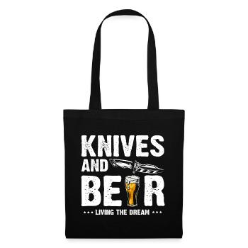 Father and Messerasmmler Messerfan Papa Design - Tote Bag - black - Front