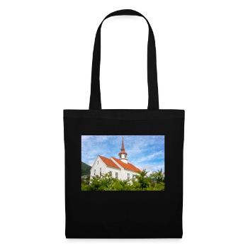 Eid kirke (Eid church) in Nordfjordeid Norway - Tote Bag - black - Front