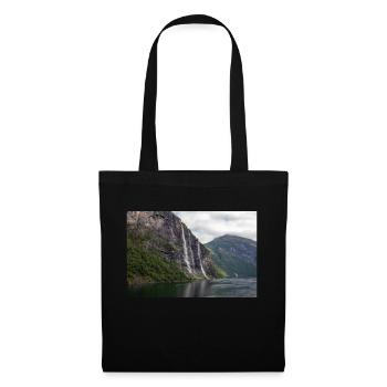 Seven Sisters Waterfall at the Geiranger fjords - Stoffbeutel - Schwarz - Vorne