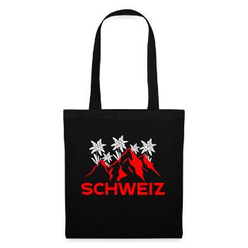 Montagnes suisses - Sac en tissu - noir - Devant