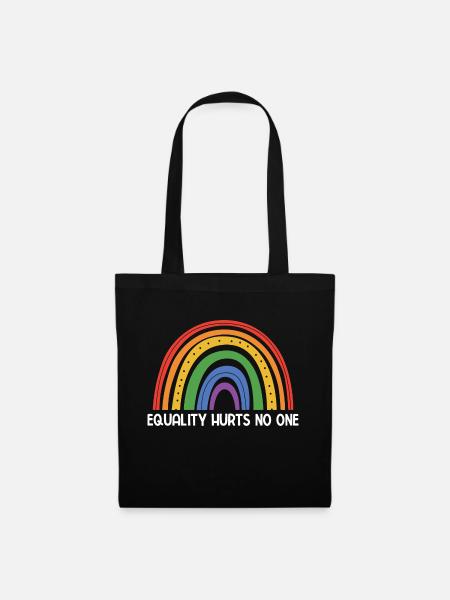 Equality Hurts No One Bisexuality Lesbian Gay Love - Stoffbeutel - Schwarz