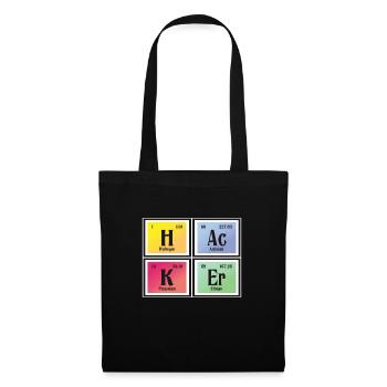 Hacker | Periodic Table of Elements - Tote Bag - black - Front