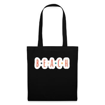 Plage - Sac en tissu - noir - Devant