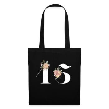 45th Anniversary Flowers (Gift of 45 years) - Tote Bag - black - Front