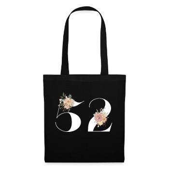 52nd Anniversary Flowers (Gift of 52 years) - Tote Bag - black - Front