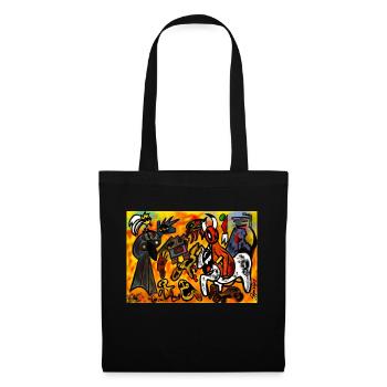 DANS L’ENFER - Sac en tissu - noir - Devant