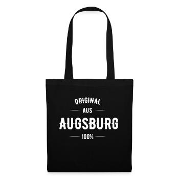 Augsburg - Stoffbeutel - Schwarz - Vorne