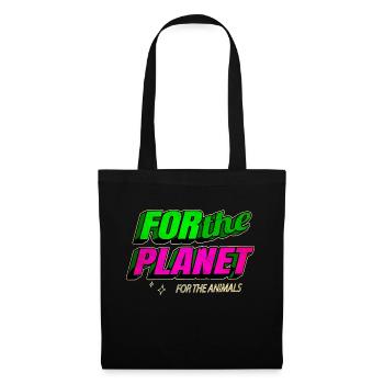 cadeau d’anniversaire pro vegan go vegan déclaration - Sac en tissu - noir - Devant