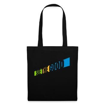 voir la bonne citation - Sac en tissu - noir - Devant