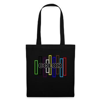 COLOR - Sac en tissu - noir - Devant