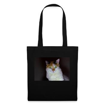 the cat with the sweet look - Tote Bag - black - Front