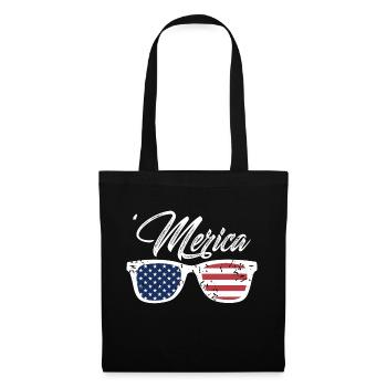 Merica Awesome Vintage Patriotic Designs - Sac en tissu - noir - Devant