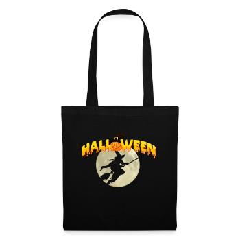 Halloween pumpkin witch , Halloween - Tote Bag - black - Front