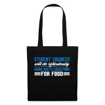 Will Do Ridiculously Hard Math Equations For Food4 - Tote Bag - black - Front