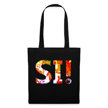 oui chante drôle pas de fille féminisme appliquer toujours - Sac en tissu - noir - Devant
