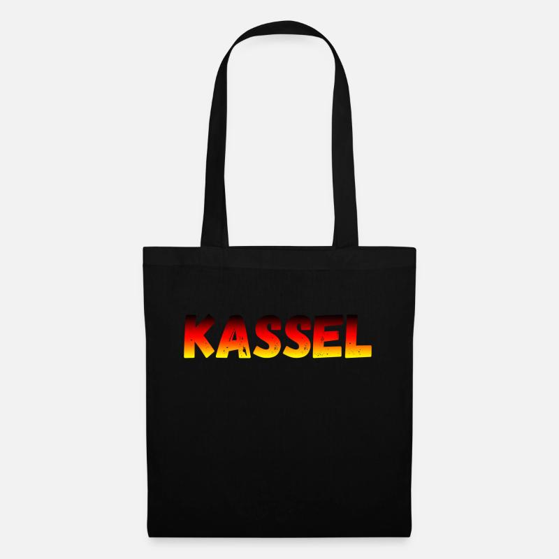 Kassel - Stoffbeutel - Schwarz