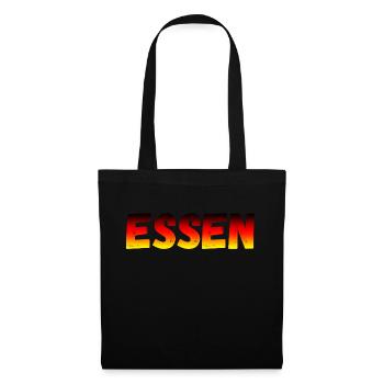 Essen - Stoffbeutel - Schwarz - Vorne