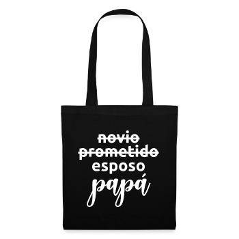 Esposo To Papa Married Men Funny Pregnancy Gift - Sac en tissu - noir - Devant