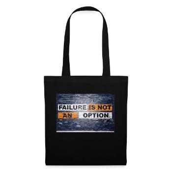 Failure is not an option saying lettering Graffiti - Tote Bag - black - Front