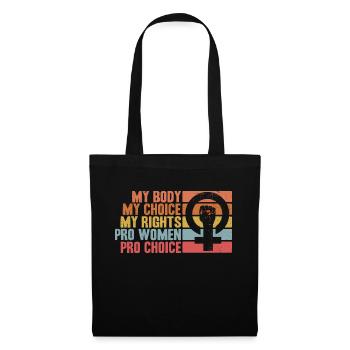 Feminismus Rechte der Frauen Feministisch Geschenk - Stoffbeutel - Schwarz - Vorne