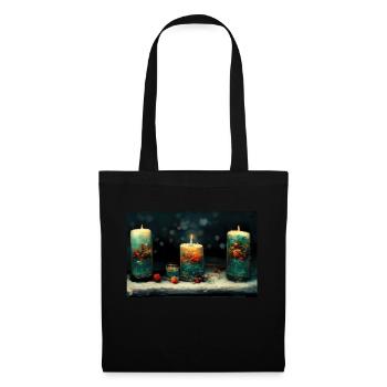 Noël 20 - Sac en tissu - noir - Devant
