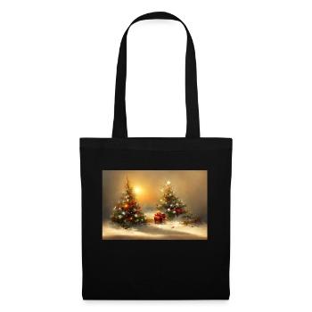 Ambiance de Noël - Sac en tissu - noir - Devant