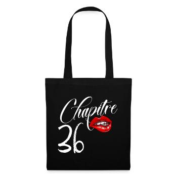 Chapitre 36 Anniversaire Glamour Femme 36 ans - Sac en tissu - noir - Devant