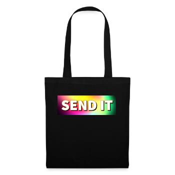SEND IT box logo - Tote Bag - black - Front