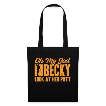Golfeur Golfeur Cadeau Golfeur - Sac en tissu - noir - Devant