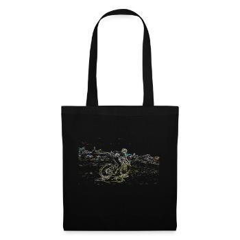 vtt mtb downhill - Sac en tissu - noir - Devant